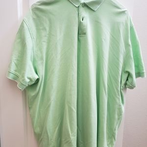 Green polo shirt